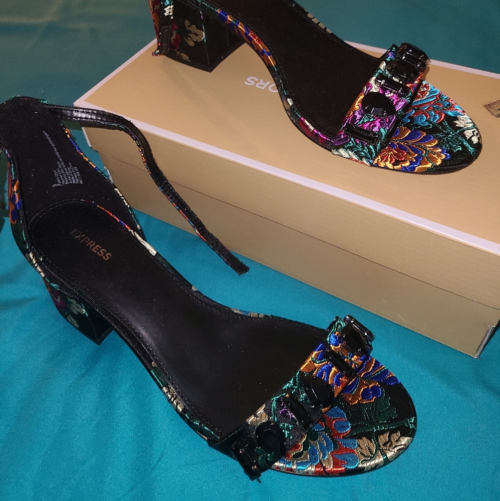 Express Brocade Jeweled Multicolor Sandal